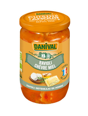 Danival Ravioli au fromage du chèvre & miel bio 670g